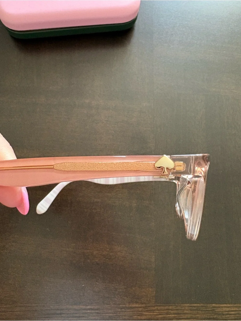 kate spade transparent pink